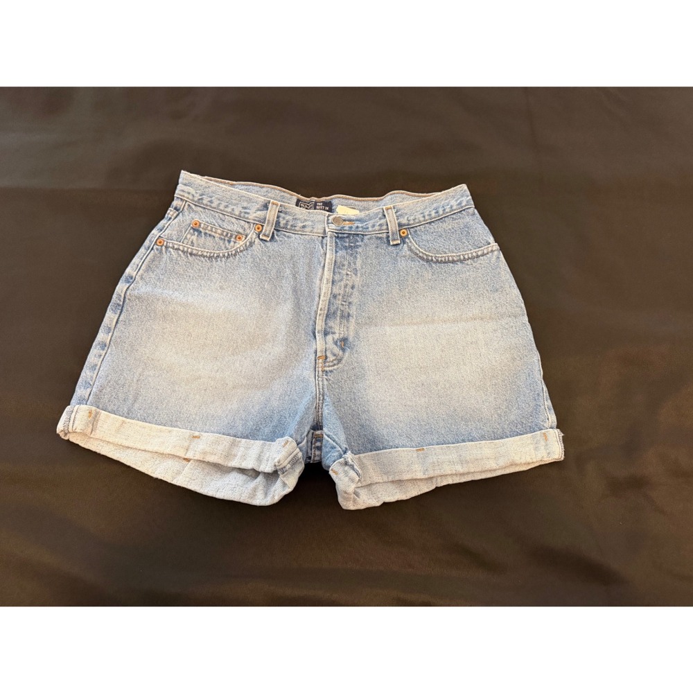 Old Navy The Best In Denim Light Wash High Waisted Cuffed Jean Shorts Size 16